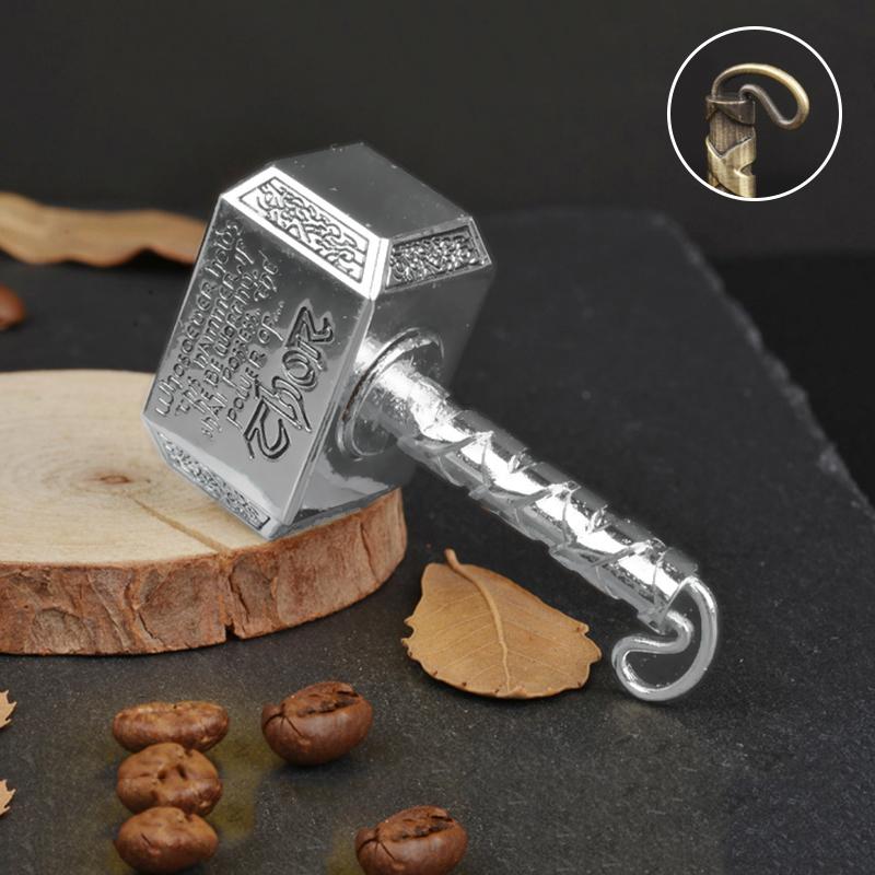 Metal Alloy Fingertip Gyro Spinner Adult Fidget Toys Anti Anxiety Stress Relief Finger Gyro Hammer Shape Decompression Desk Toy