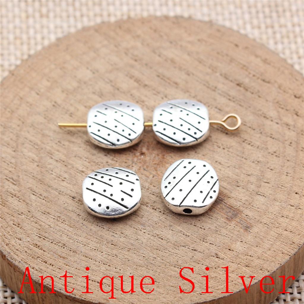 Charms Piatto Torsione Foro Grande Perline Sfuse Per Braccialetto Collana Gioielli Fabbricazione Componenti