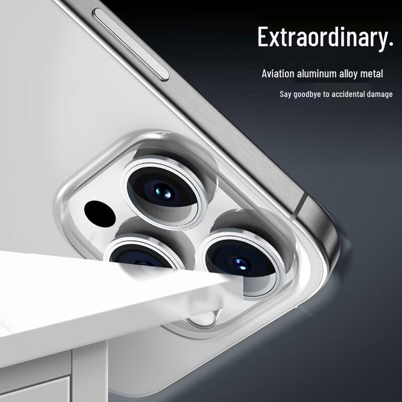 iPhone 15 Pro Dazzling Tempered Glass Camera Lens Protector (3-Pack)