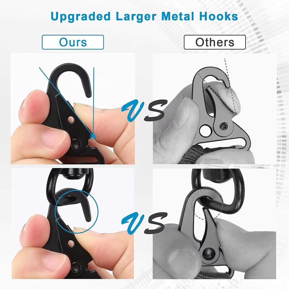 2 Points Extra Long  Sling Two Point Traditional Slings Standard Strap With Metal Hook QD Sling for Outdoor Sports