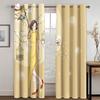 Chinese Shanghai City Girl Cheongsam Opera Window Curtains Kids Bedroom Living Room Hall Treatments Kitchen Decor Drape Blinds
