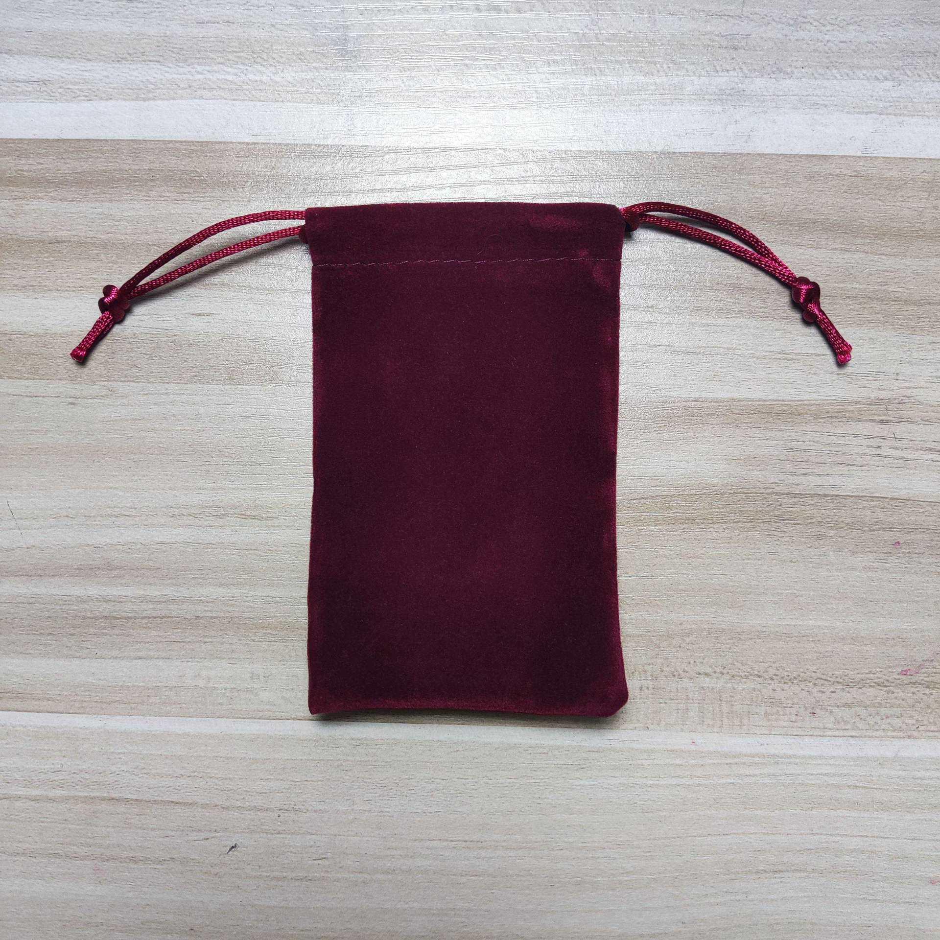 Thickened Flannel Drawstring Dustproof Small Cloth Bag with Logo