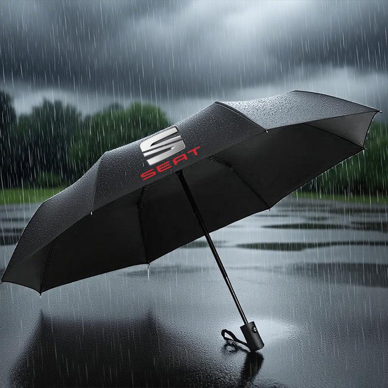 Djdf4 Auto-Regenschirm Automatisches Falten Personalisierbare Regenschirme Für Seat Leon 5f Ibiza 6l 6j Leon 1p Kissen Altea Xl Leon Mk Autozubehör