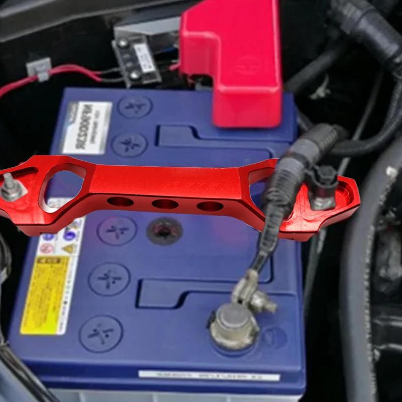140Mm/190Mm Billet Aluminum Car Battery Tie Down Mount Bracket Brace Battery Fasten Bracket Holder 14Cm 19Cm