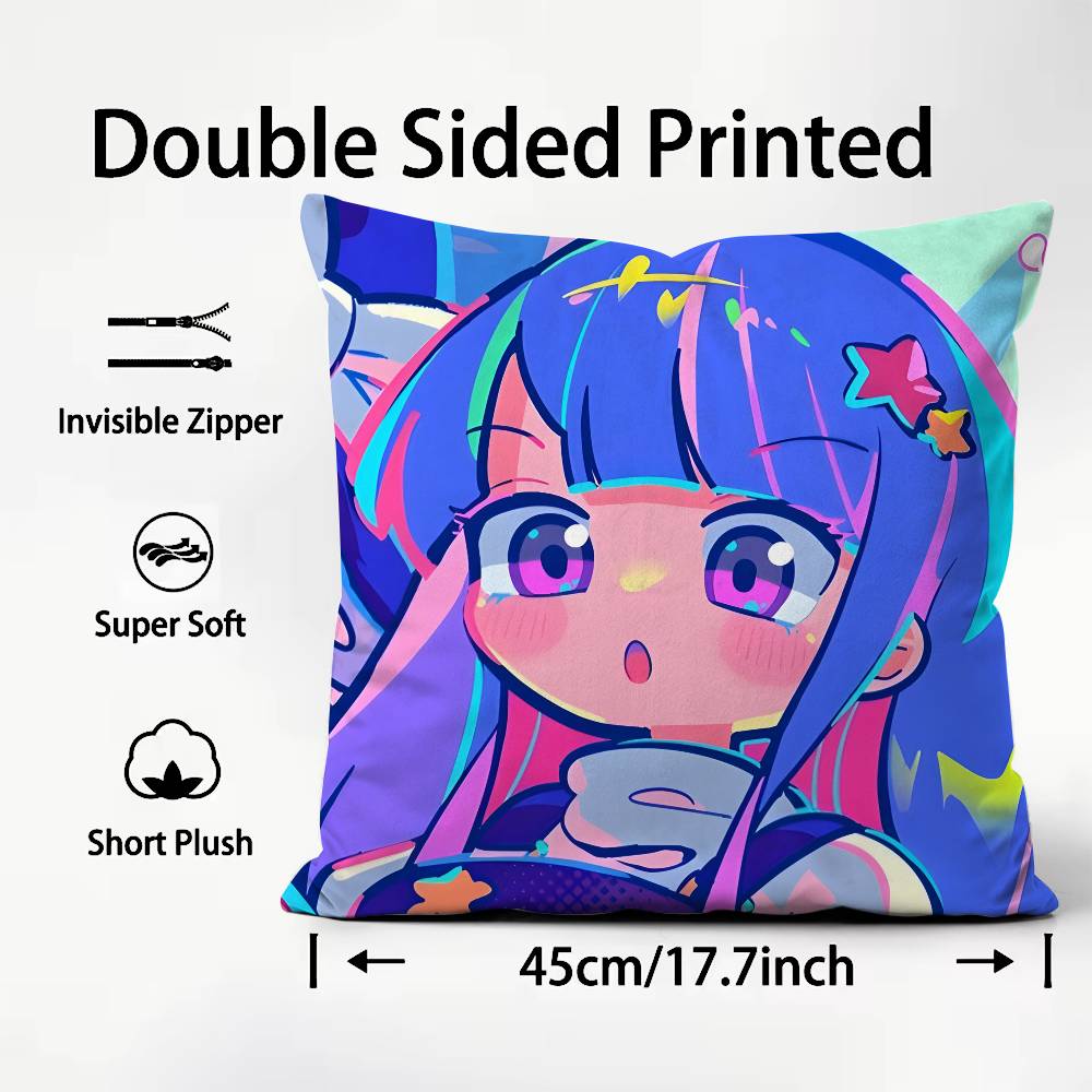 Game M-Muse D-Dash Pillow Case Comfort Sofa Bed Silky elegant Invisible zipper Custom Decorative cushion cover