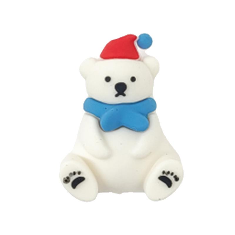 3D Santa Claus Silicone Beads Cartoon Pen for DIY Jewelry and Epoxy Crafting