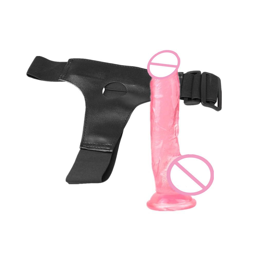 Pulling Pants Penis  Masturbator  4-ring Wearing Leather Pants Sexual Products