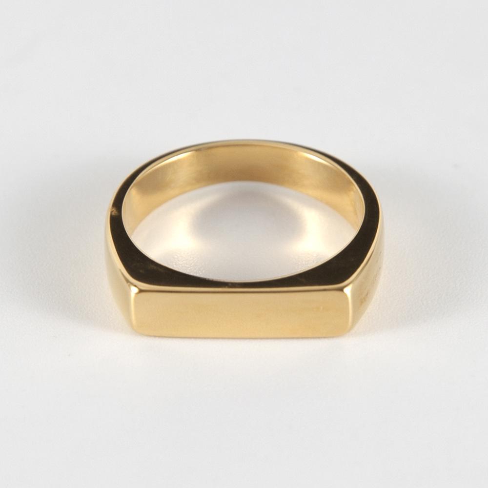 Cross-border Fashion: 4MM Simple Stainless Steel Ring for Women