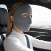 Soft Ice Silk Face Guard, Full Face Protection Face Shield, Breathable Holes Facekini with Elastic Ear Loop for Outdoor Activities Eye Forehead Neck