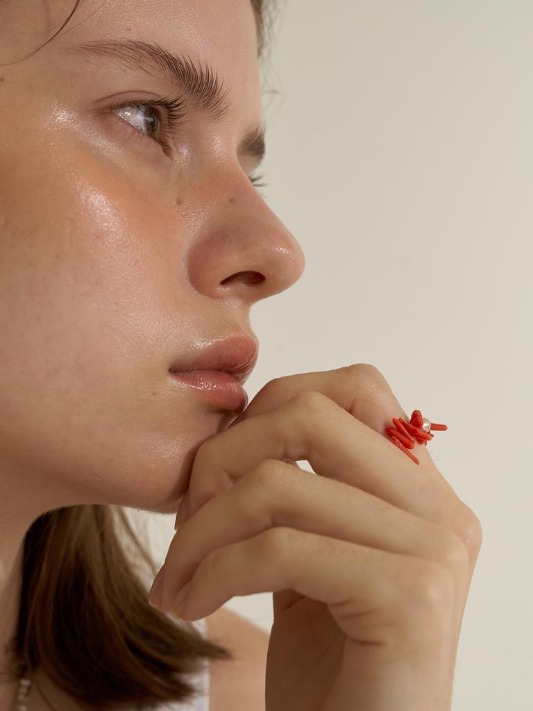 Love Me Monster Coral Ring