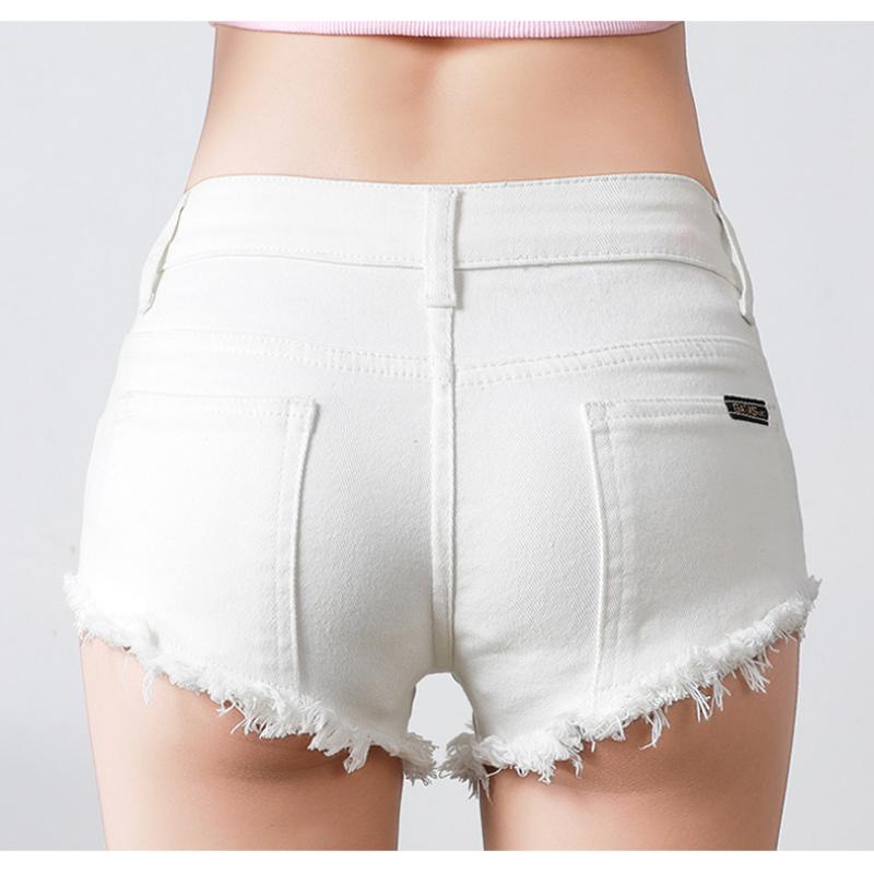 Jeans Women's Summer Shorts Stretch Sexy Raw Edge Three-quarter Pants Japanese and Korean Style New