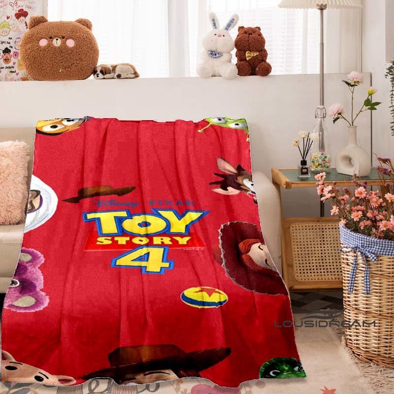 

3D Printed Disney Toy Story Cartoon Warm Soft Fluffy Blanket Suitable for Children and Adults, Sofa Bed Blanket Cover, Travel Gi 75x90cm