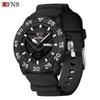 Oufannishi Men's Fashion Quartz Watch - Luminous, Waterproof, Silicone Strap, Double Calendar