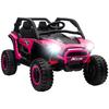 2 Seater 24V 7AH Ride on Truck, Battery Powered Electric Ride On Car w/ Remote, Suspension, 3 Speeds, Pink