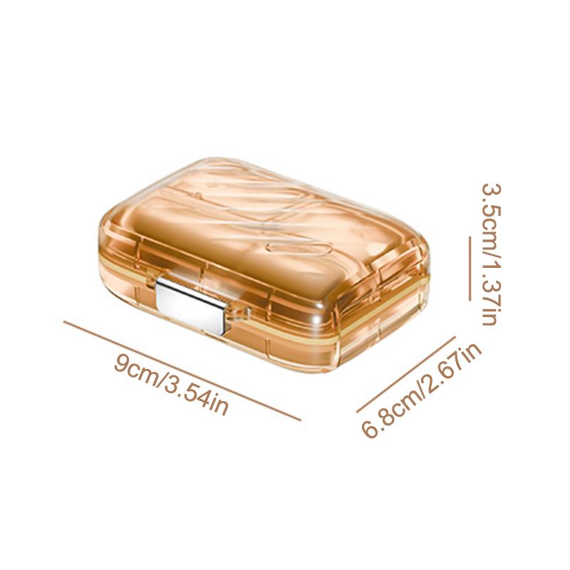 Pill Organizer Travel Pill Box Waterproof Medicine Case Container Supplement And Vitamin Holder Pocket Pharmacy Pill Storage
