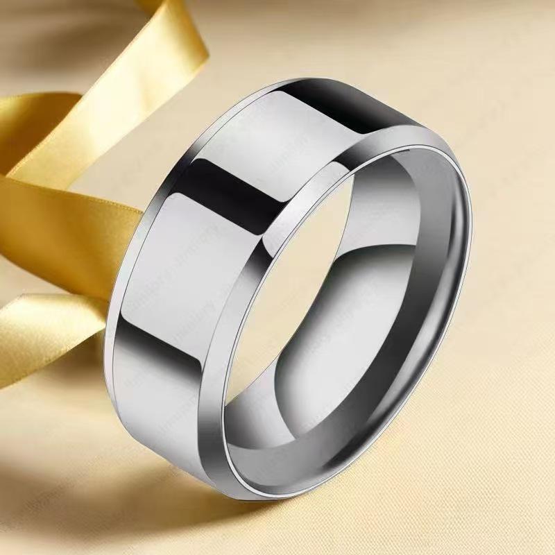 Men's Purple Titanium Steel Hip-Hop Ring - High-End, Unique, Stainless Steel Jewelry 