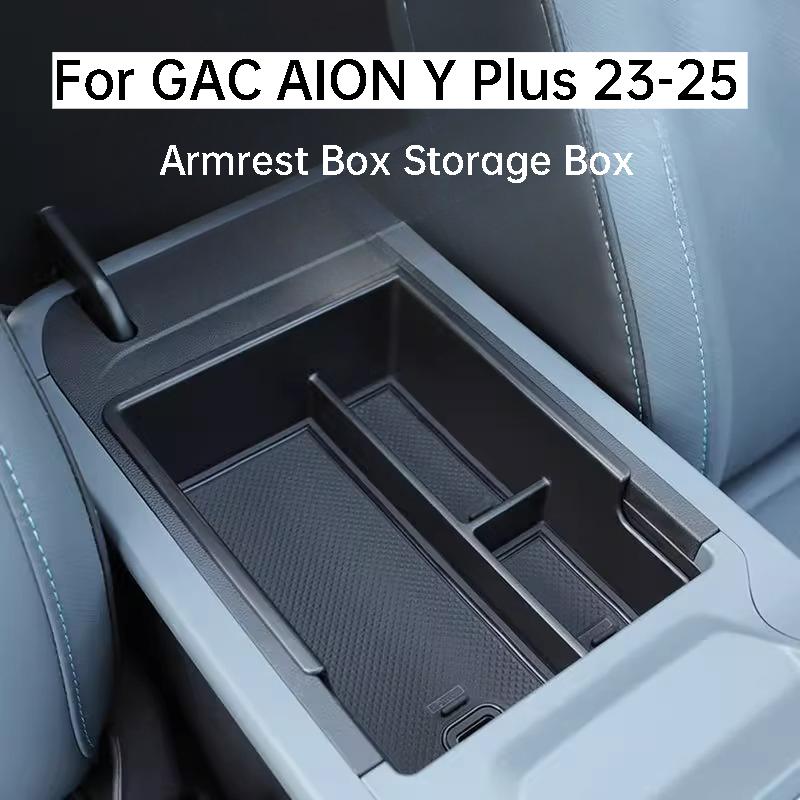 For GAC AION Y Plus 23-25 Center Console Armrest Box Storage Box Tidying Organizer Tray Container Car Interior