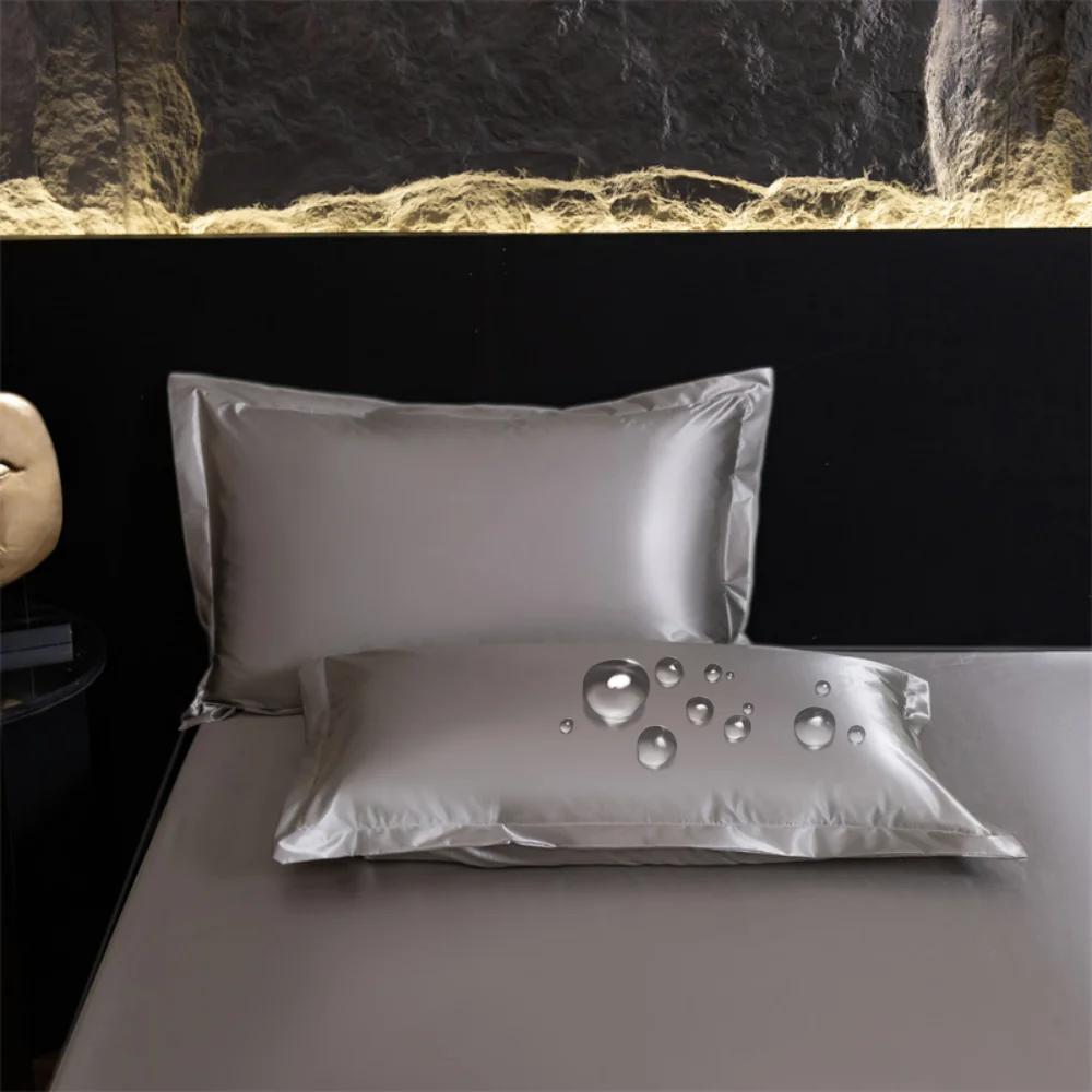 Waterproof Silk Silky Stain Pillowcase Silky Pillowcase Natural Silk Pillowcase Mulberry Silk Pillow Case Bedbug Proof & Allergy