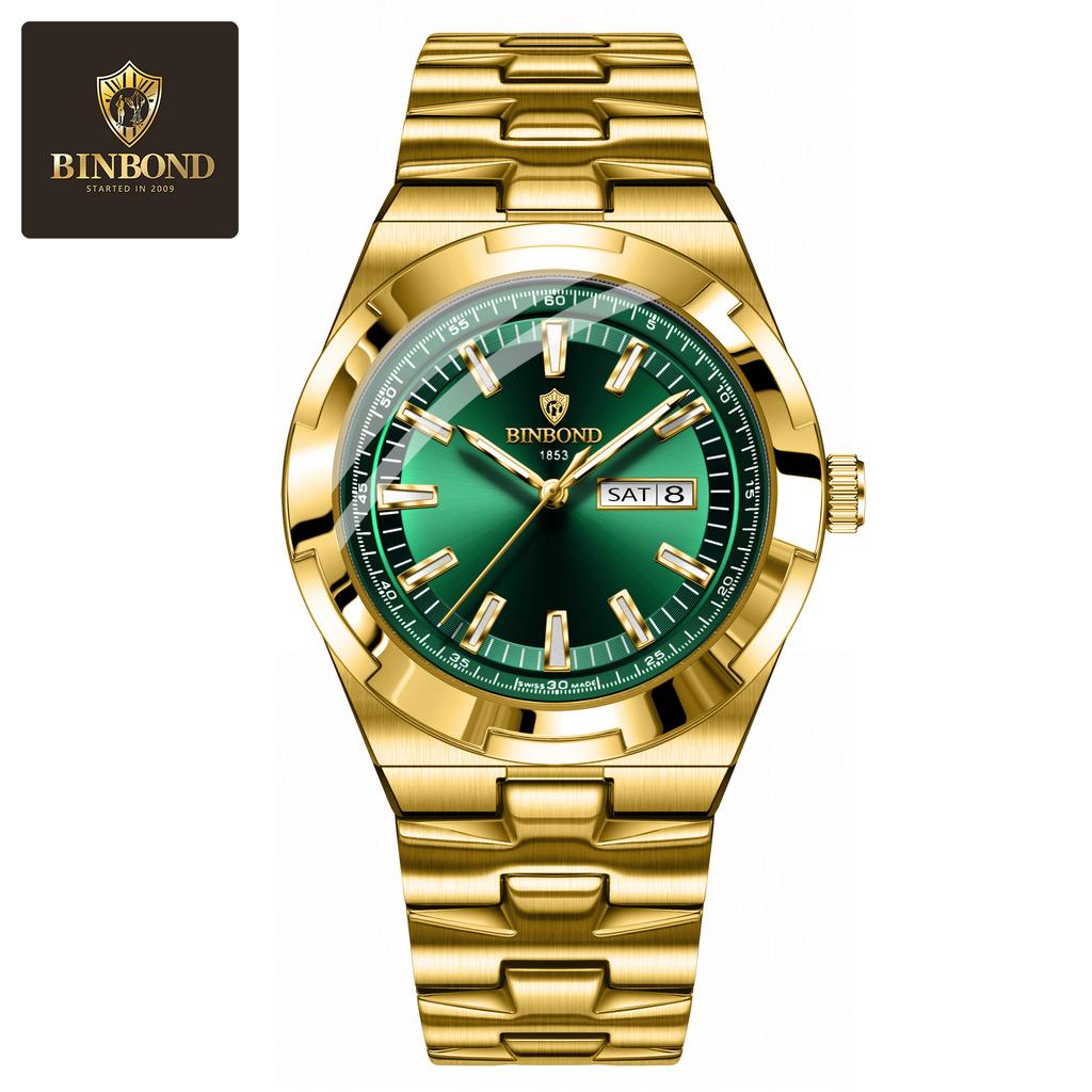 Man Wristwatch Quartz Men Business Watches Waterproof Luminous Date Week Stainless Steel Watch Male Reloj