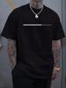 Seagull men's T-shirt, big fancy badge, top casino with short sleeves, new classic street clothesT-shirt.