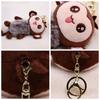 Scented Fuzzy Monkey Plush Toy Doll with Pendant for Bags
