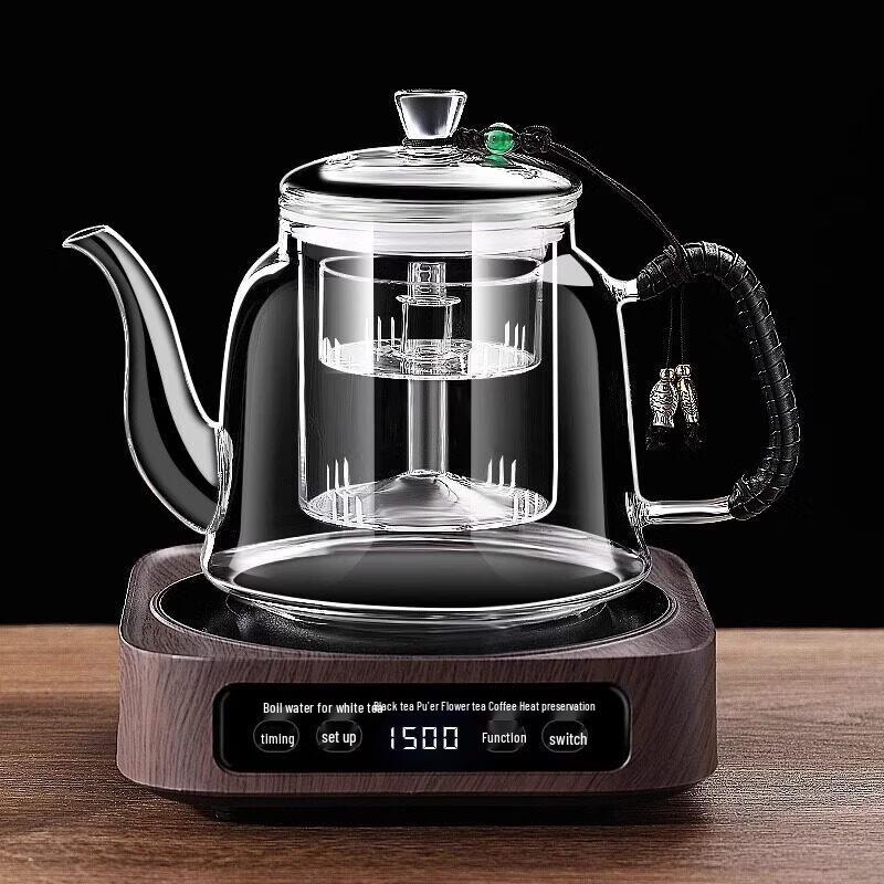 Duanyun 2025 Large Capacity Glass Steam Tea Brewer Set