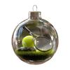 Funny 3D Sports Ball Christmas Tree Ornaments Micro Scene Sports Holiday Ornament Clear Ball
