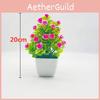 Simulate Five Twenty Roses Flowers Potted Green Plants Decoration Indoor