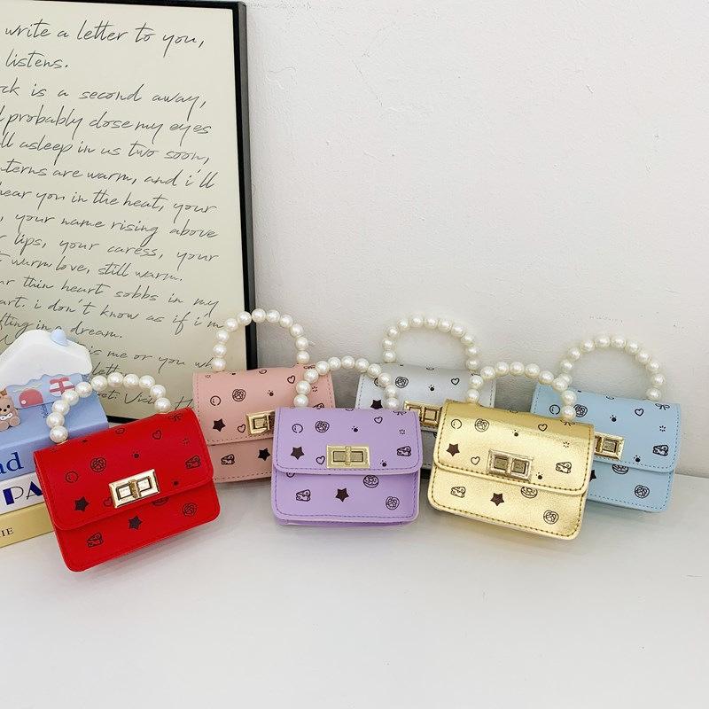 Children's Cute Cartoon Girl Mini Handbag & Coin Purse - Crossbody Chain Bag