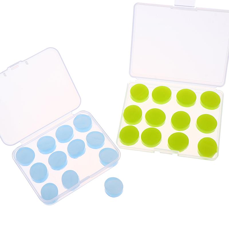 Moldable Silicone Earplugs 12 Pcs Waterproof Reusable Noise Cancelling Ear Plugs for Sleep Swimming