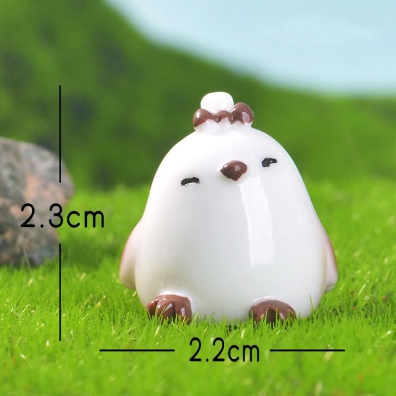 6Pcs Cute Handcrafted Tit Bird Figurine Resin Miniature Animal Ornaments For Desktop Shelf Decoration In Homes Or Office