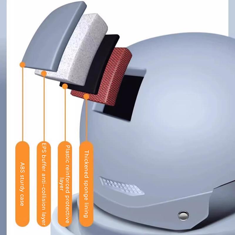 1 Piece 3C Certified Men'S And Women'S Adult Cartoon Electric Bicycle Motorcycle Half Helmet With Goggles Bicycle Safety Helmet
