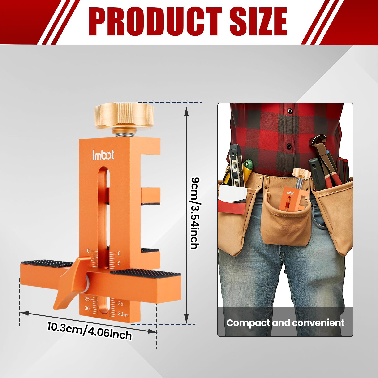 

Инструмент для позиционирования дверцы шкафа, регулируемый по высоте, позиционер для установки дверцы шкафа, монтажные шаблоны из алюминиевого сплава для дома