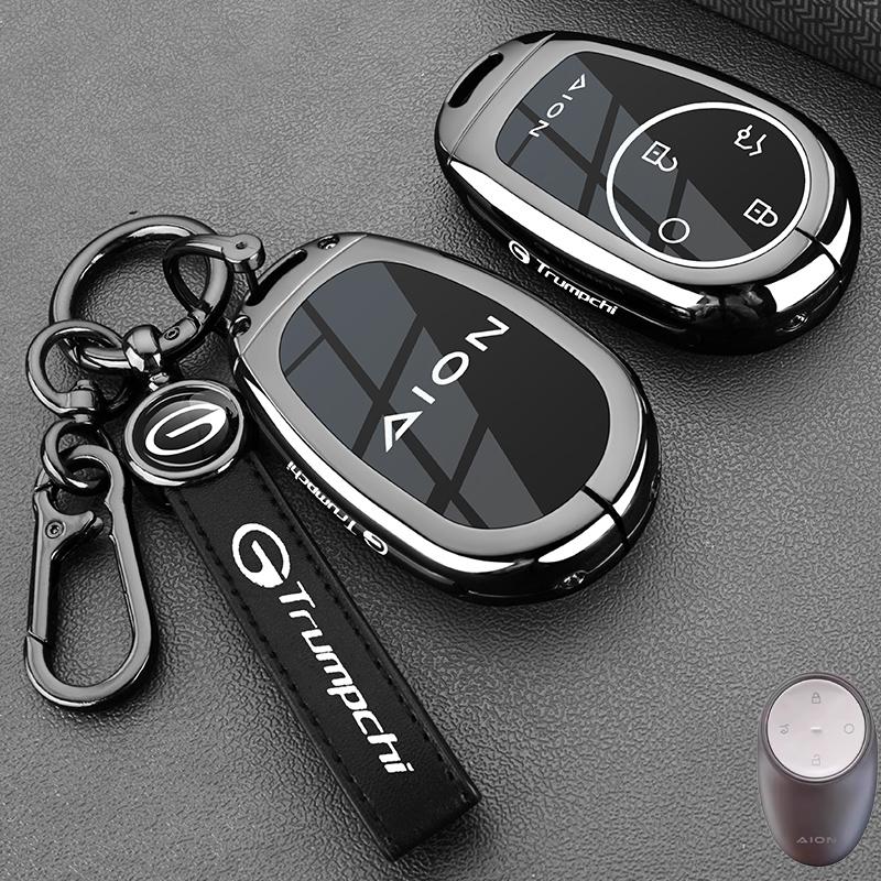 Car Remote Key Case Cover Shell Protector For Gac AION S PLUS New Energy Trumpchi Aion V Y LX 2023 GE3 GA3S Tyrannosaurus Rex PU