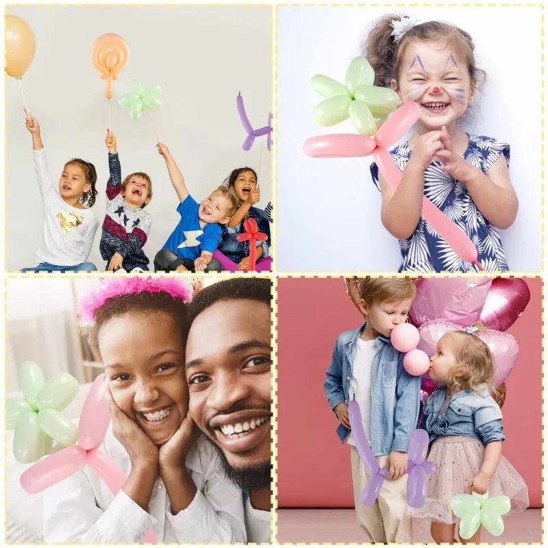 100pcs Colorful Twisting Balloons Magic Long Strip Latex Ballon For Kids Birthday Party Wedding Decoration DIY Animal Modeling