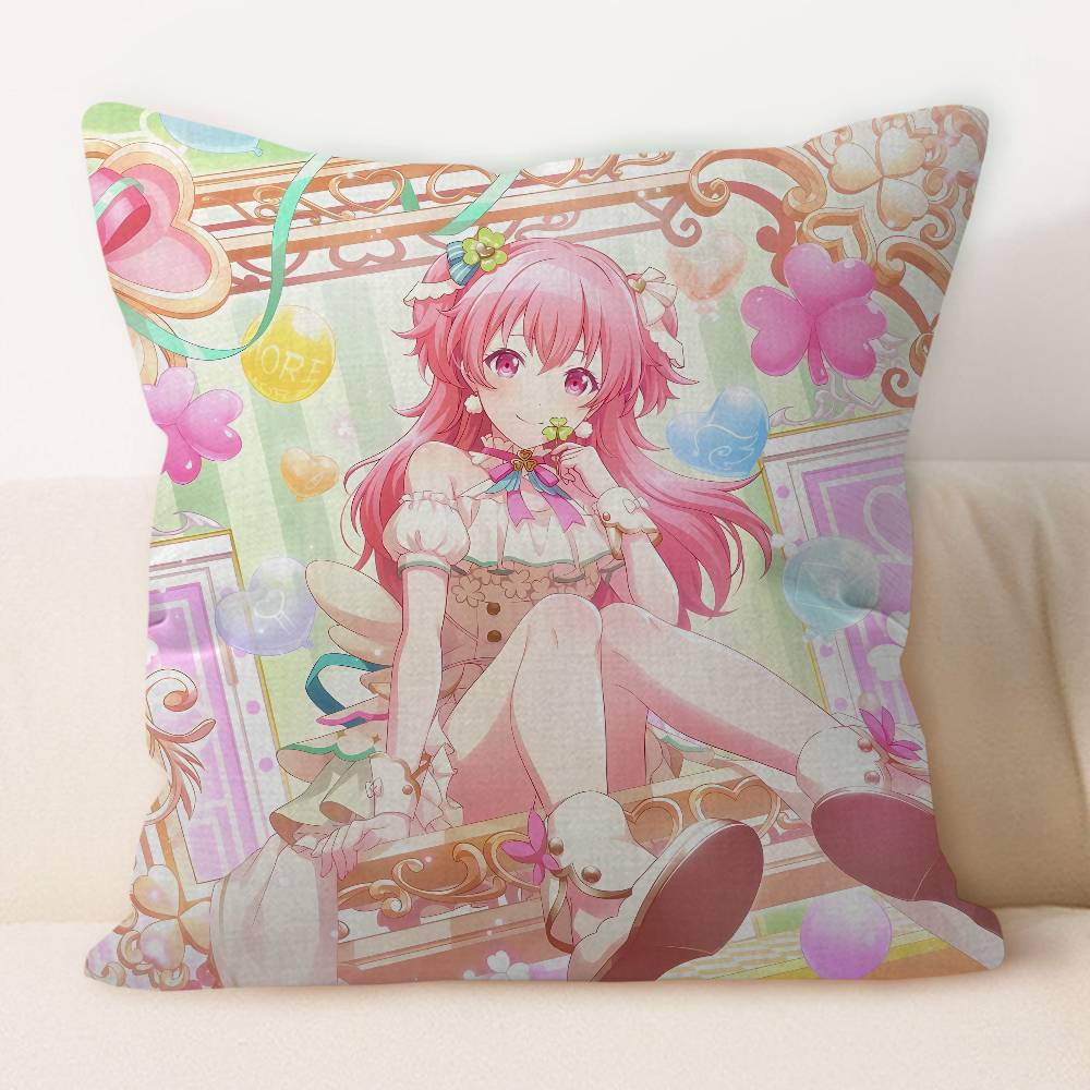 A-Airi Momoi Cartoon Cushion Cover Pillowcase Upholstery Sofa Throw Pillow Home Decor Pillowcas