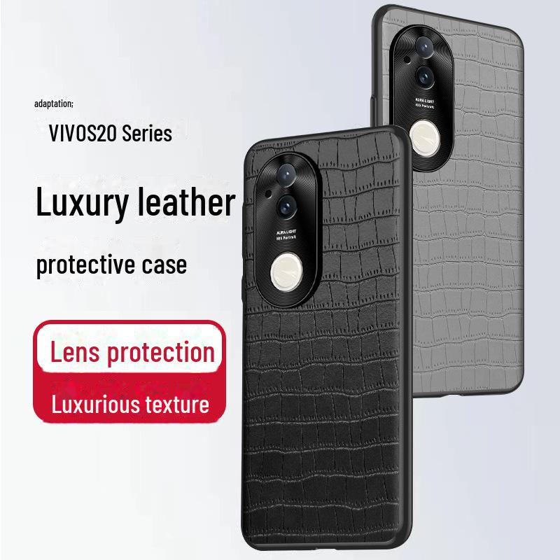 

Vivo S20 Pro Crocodile Pattern Leather Case - Personalized Protective Cover with Lens Hardware Vivo S20 Pro белый