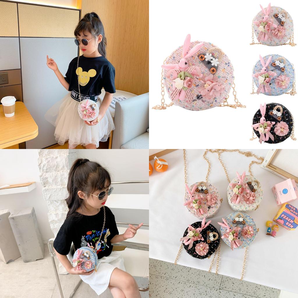 Charming Childrens Mini Shoulder Bag Soft Leather Cute Princess Design For Girls