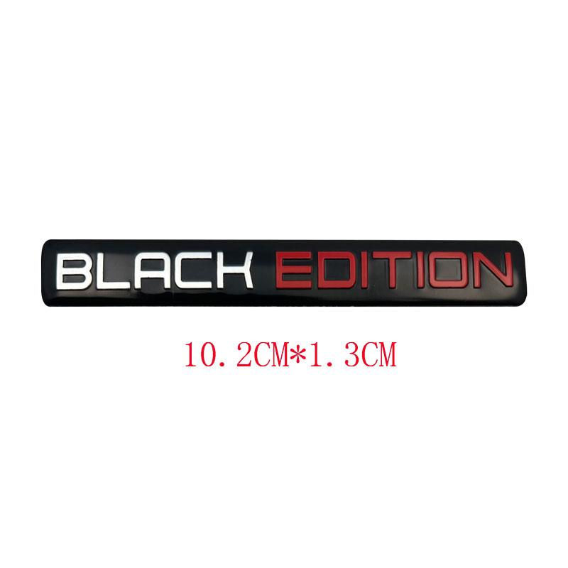3D Aluminium SCHWARZE EDITION Emblem LIMITIERTE EDITION Abzeichen Autoaufkleber Aufkleber Für Motorrad Auto Auto Innen- und Außenaufkleber