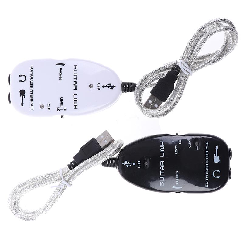 Guitar Cable Audio Usb Link Interface Adapter For Mac/Pc  Guitarra Players Gift