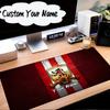 Custom Name Mouse pad Red Lion Football Club Mouse Pad Desk Mat, Non-Slip Rubber Backer Pad For Computer Notebook Gaming Mouse Pad Birthday Gift