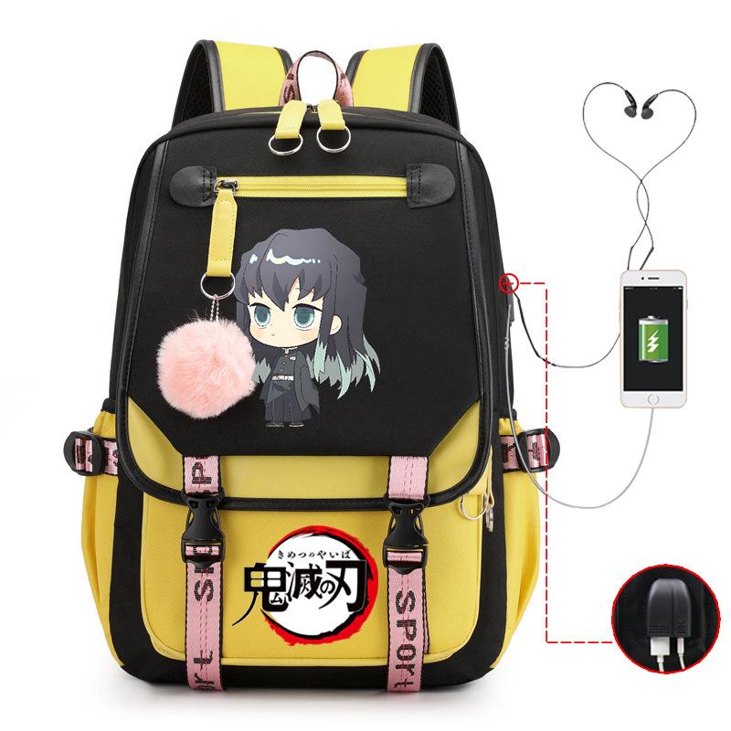 Demon slayer ghost extermination column student schoolbag junior high school student primary school student middle school student backpack