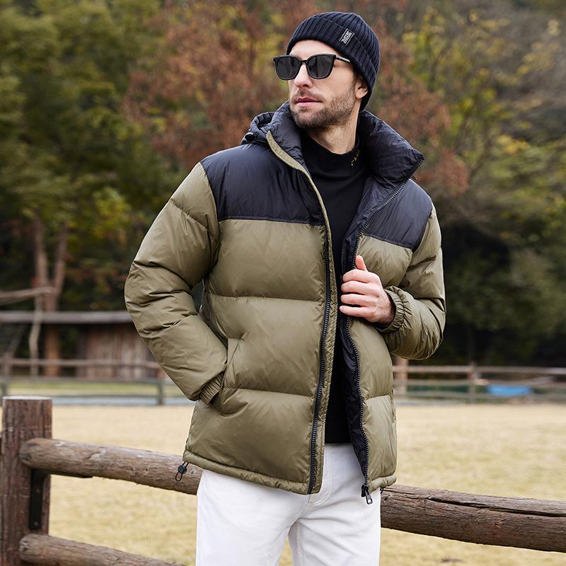 

Мужской утолщенный пуховик зимний мужской с капюшоном зимний уличный трендовый ветрозащитный теплый пуховик молодежный 4XL