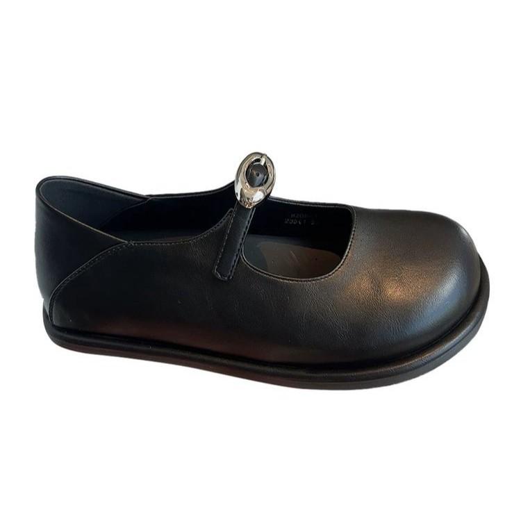 2025 Summer New French Square Head Mary Jane Shoes Comfortable Small Leather Shoes Women Wear Versatile Fashion Light Mouth Single Shoes