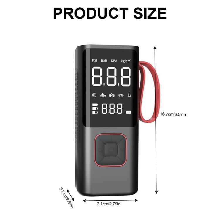Upgrades Air Compressor ABS Tire Pump Air Inflator Portable Compressor High Efficiency Tire Pump for Motorcycles Bikes