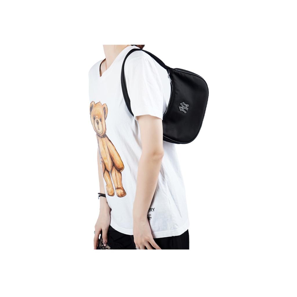 New MLB Polyester Shoulder Bag Dumpling Bag Shoulder Bag Women's Black 3ABQS032N-50BKS
