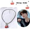 Stray Kids Felix Titanstahl Kirsch-Halskette für Männer Stilvolles minimalistisches Ketten-Accessoire