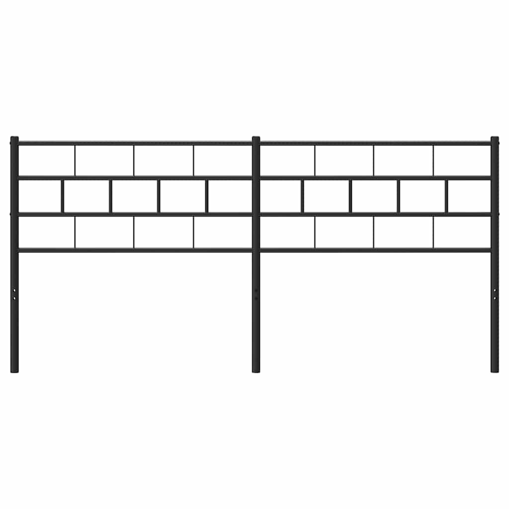 Replacement Headboard Metal Black 200 Cm