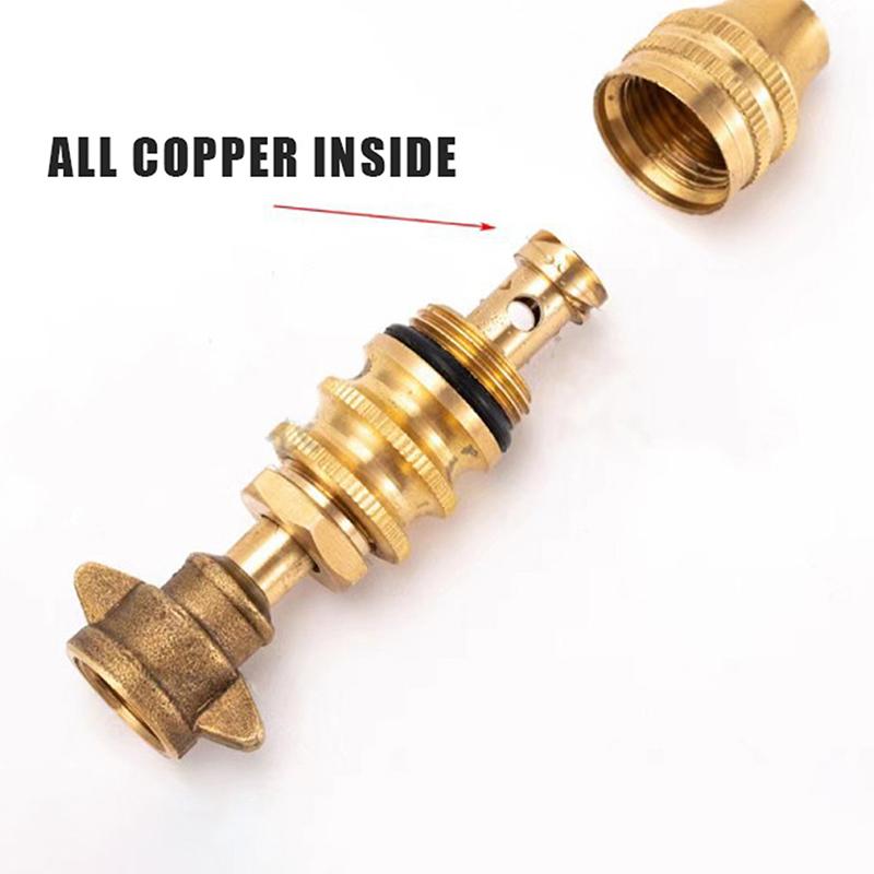 1Pc Agriculture Brass Missile Nozzle Straight Jet +Mist Spray Adjustable Nozzle Electric Sprayer High Pressure Spraying