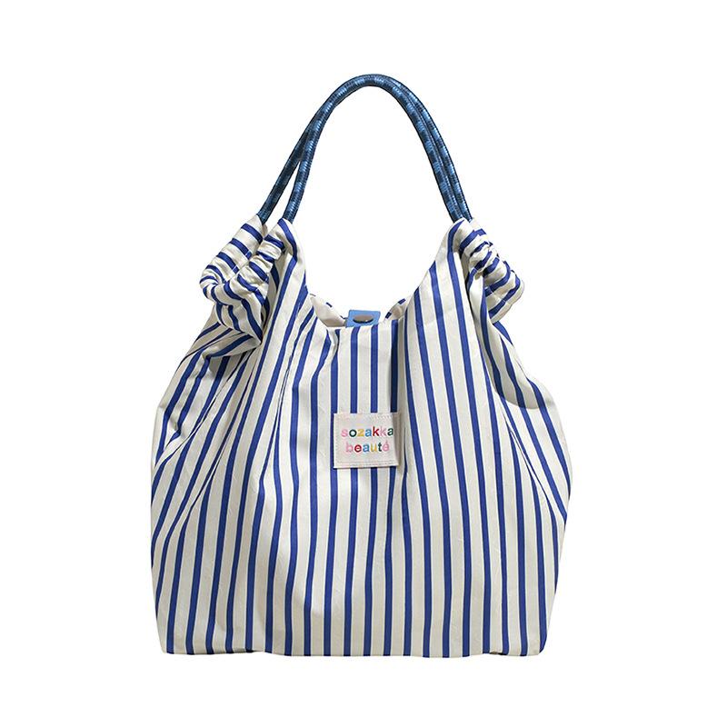 New niche broken flower canvas bag large capacity shoulder bag underarm bag portable shopping bag tote bag